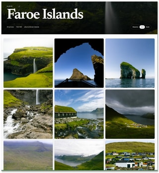 Album grid layout